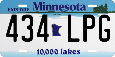 MN license plate 434LPG