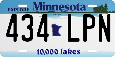 MN license plate 434LPN