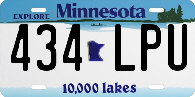 MN license plate 434LPU