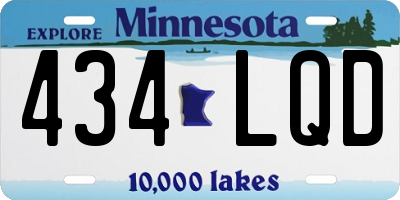 MN license plate 434LQD