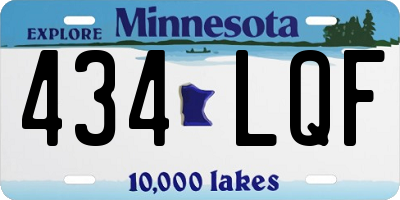 MN license plate 434LQF