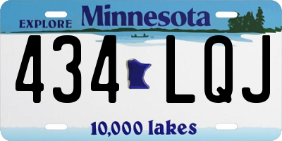 MN license plate 434LQJ