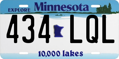 MN license plate 434LQL