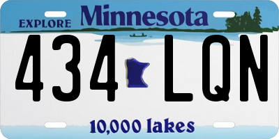 MN license plate 434LQN