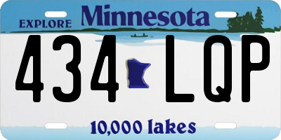 MN license plate 434LQP