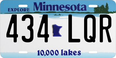 MN license plate 434LQR