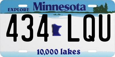 MN license plate 434LQU