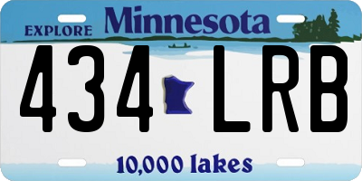 MN license plate 434LRB