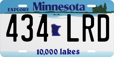 MN license plate 434LRD
