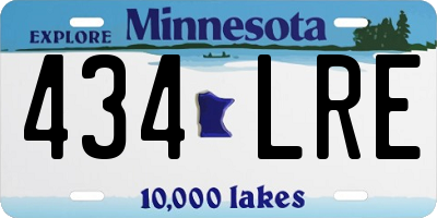MN license plate 434LRE