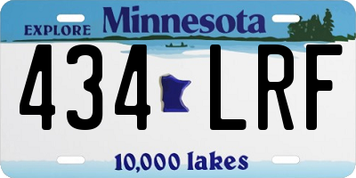 MN license plate 434LRF