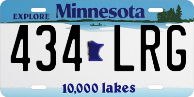 MN license plate 434LRG