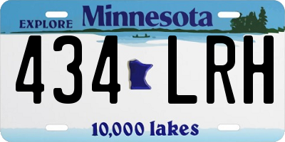 MN license plate 434LRH