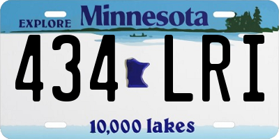 MN license plate 434LRI