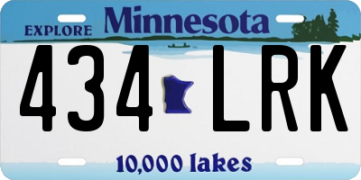 MN license plate 434LRK