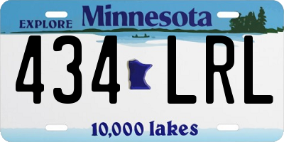 MN license plate 434LRL