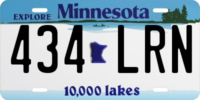 MN license plate 434LRN