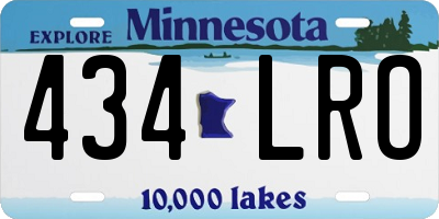 MN license plate 434LRO