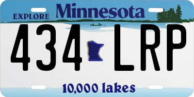 MN license plate 434LRP
