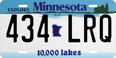 MN license plate 434LRQ