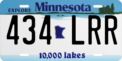 MN license plate 434LRR