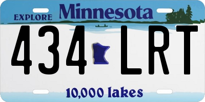 MN license plate 434LRT