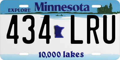 MN license plate 434LRU