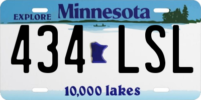 MN license plate 434LSL