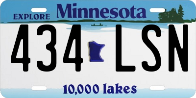MN license plate 434LSN