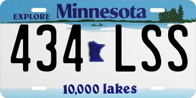 MN license plate 434LSS
