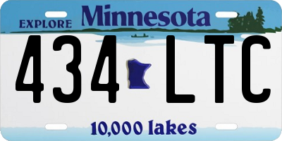 MN license plate 434LTC
