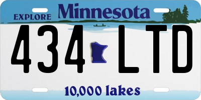 MN license plate 434LTD