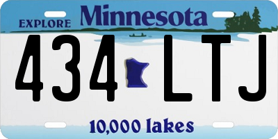 MN license plate 434LTJ