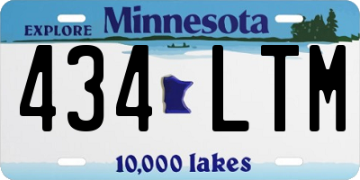 MN license plate 434LTM