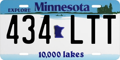 MN license plate 434LTT