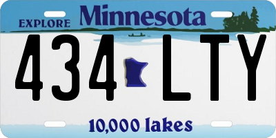 MN license plate 434LTY
