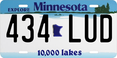 MN license plate 434LUD