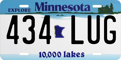 MN license plate 434LUG