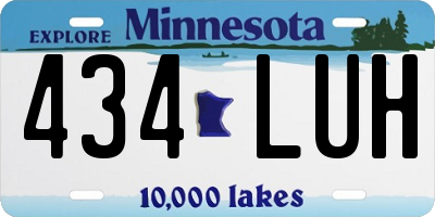 MN license plate 434LUH