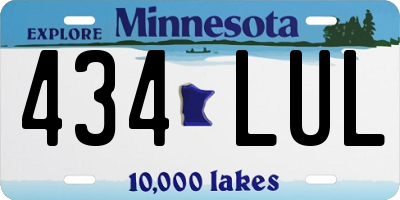 MN license plate 434LUL