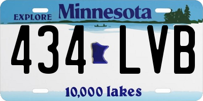 MN license plate 434LVB
