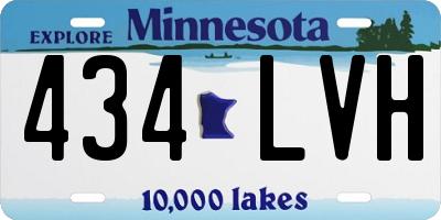 MN license plate 434LVH