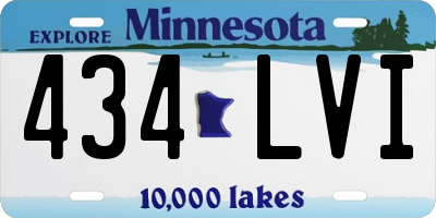 MN license plate 434LVI