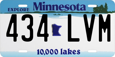 MN license plate 434LVM