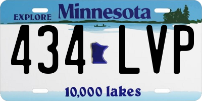 MN license plate 434LVP