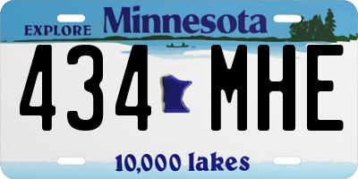 MN license plate 434MHE