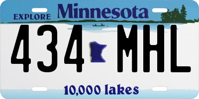 MN license plate 434MHL