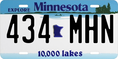 MN license plate 434MHN