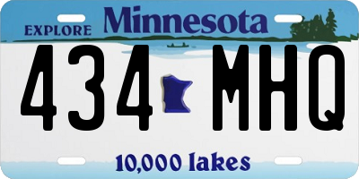 MN license plate 434MHQ