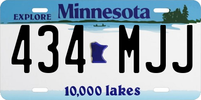 MN license plate 434MJJ